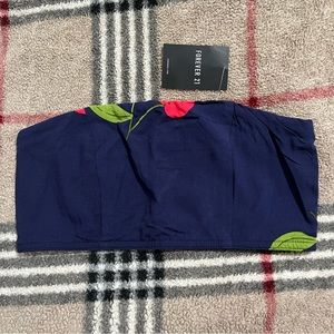 Forever 21 Cherry Tube Top S